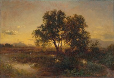 Early Evening Landscape by Sandor Brodszky